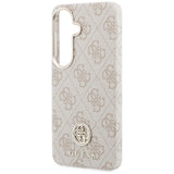Guess Husa de protectie Guess Rhinestone Round Logo MagSafe (GUHMS26SP4GRMDEP) compatibil cu Samsung Galaxy S26, Roz – i