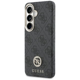 Husa de protectie Guess Rhinestone Round Logo MagSafe (GUHMS26SP4GRMDEK) compatibil cu Samsung Galaxy S26, Negru
