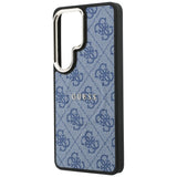 Husa de protectie Guess 4G Embossed Ring MagSafe (GUHMS26LP4MSEGCB) compatibil cu Samsung Galaxy S26 Ultra, Albastru
