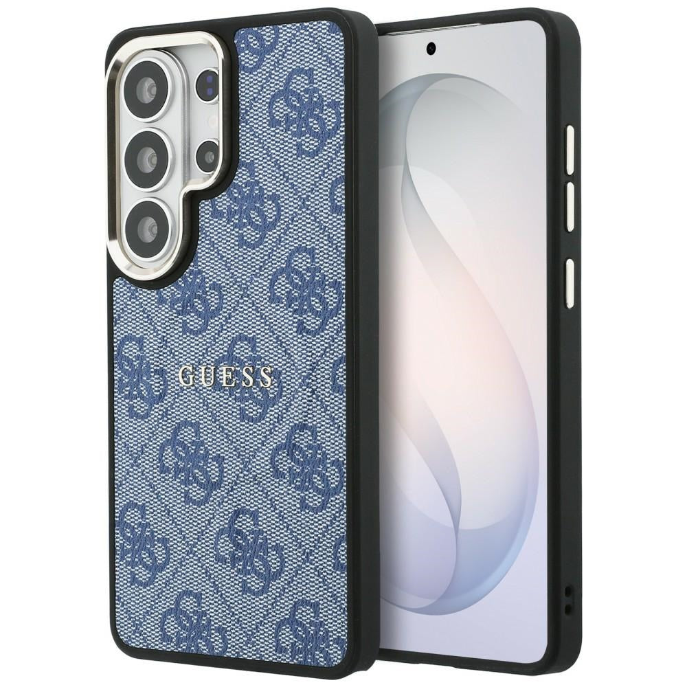 Husa de protectie Guess 4G Embossed Ring MagSafe (GUHMS26LP4MSEGCB) compatibil cu Samsung Galaxy S26 Ultra, Albastru