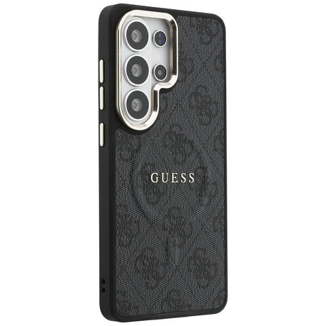Husa de protectie Guess 4G Embossed Ring MagSafe (GUHMS26LP4MSEGCK) compatibil cu Samsung Galaxy S26 Ultra, Negru