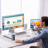 Hub/Dock Baseus Docking Station Nomos NU1 Air (B0114400), 12 Ports, 10Gbps, 100W PD, 4K Displays, Gri