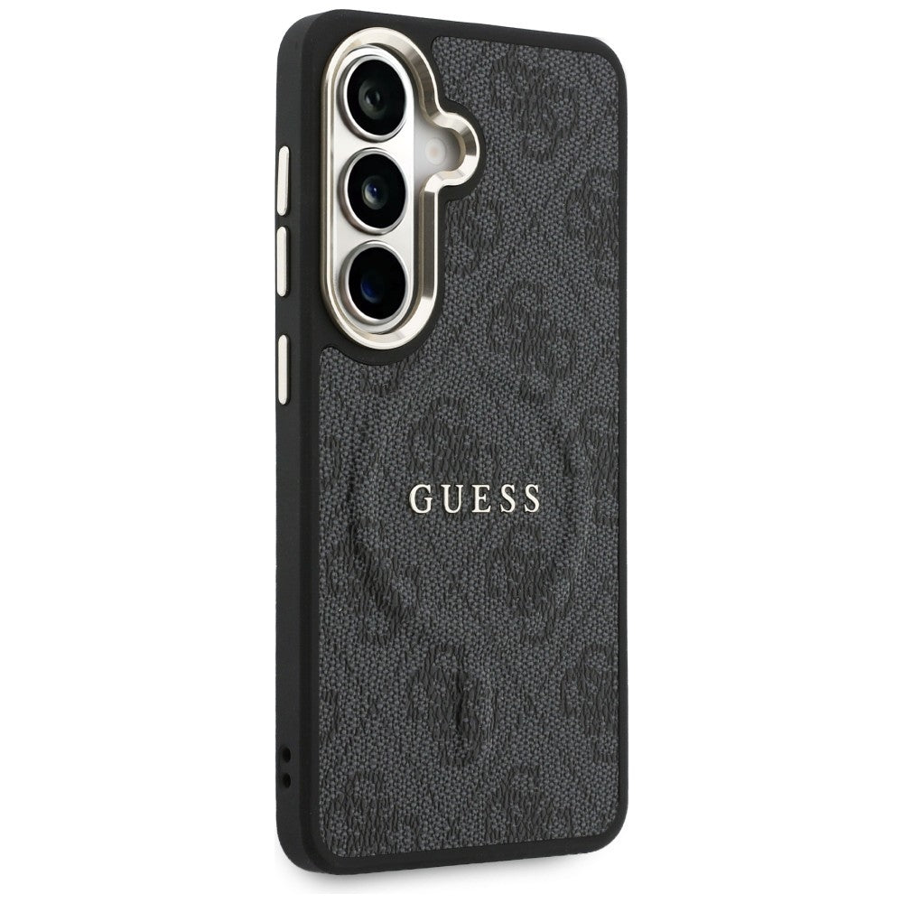 Husa de protectie Guess 4G Embossed Ring MagSafe (GUHMS26SP4MSEGCK) compatibil cu Samsung Galaxy S26, Negru