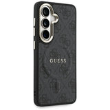 Husa de protectie Guess 4G Embossed Ring MagSafe (GUHMS26SP4MSEGCK) compatibil cu Samsung Galaxy S26, Negru