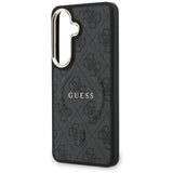 Husa de protectie Guess 4G Embossed Ring MagSafe (GUHMS26SP4MSEGCK) compatibil cu Samsung Galaxy S26, Negru