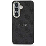 Husa de protectie Guess 4G Embossed Ring MagSafe (GUHMS26SP4MSEGCK) compatibil cu Samsung Galaxy S26, Negru