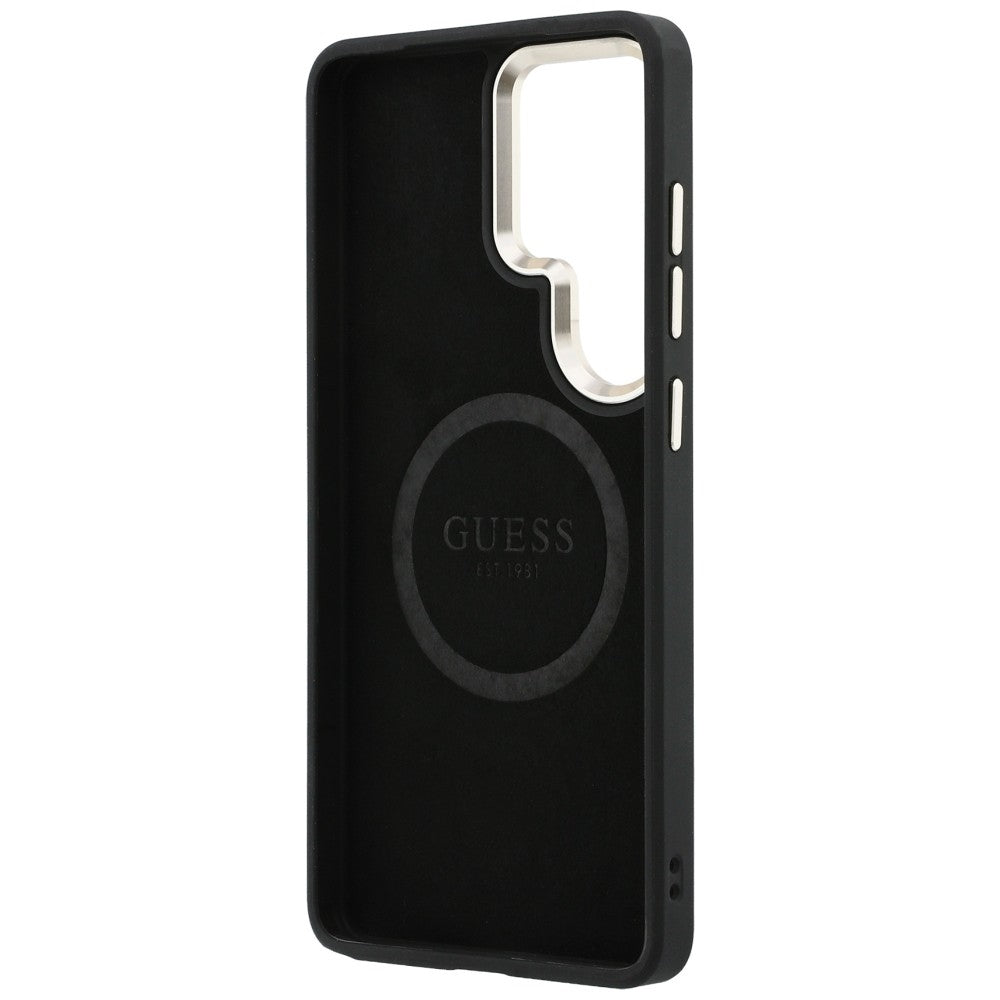 Husa de protectie Guess Perforated Logo MagSafe (GUHMS26L5PG4SRGK) compatibil cu Samsung Galaxy S26 Ultra, Negru