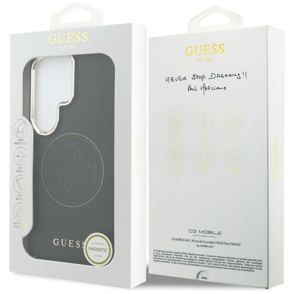Husa de protectie Guess Perforated Logo MagSafe (GUHMS26L5PG4SRGK) compatibil cu Samsung Galaxy S26 Ultra, Negru