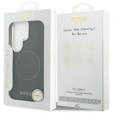 Husa de protectie Guess Perforated Logo MagSafe (GUHMS26L5PG4SRGK) compatibil cu Samsung Galaxy S26 Ultra, Negru