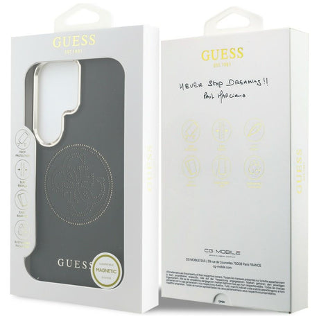 Husa de protectie Guess Perforated Logo MagSafe (GUHMS26L5PG4SRGK) compatibil cu Samsung Galaxy S26 Ultra, Negru