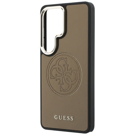Husa de protectie Guess Perforated Logo MagSafe (GUHMS26L5PG4SRGW) compatibil cu Samsung Galaxy S26 Ultra, Maro