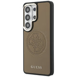 Husa de protectie Guess Perforated Logo MagSafe (GUHMS26L5PG4SRGW) compatibil cu Samsung Galaxy S26 Ultra, Maro