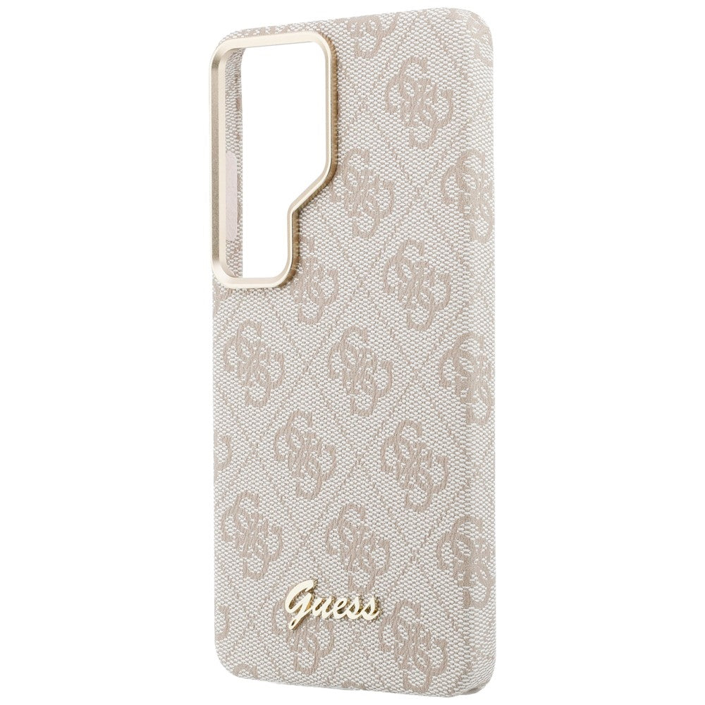 Husa de protectie Guess 4G Script MagSafe (GUHMS26L5P4FWMSP) compatibil cu Samsung Galaxy S26 Ultra, Roz