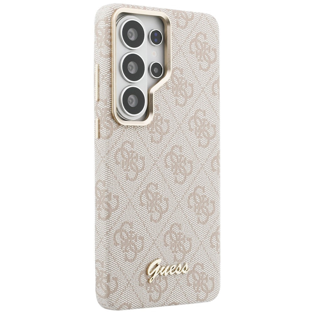 Husa de protectie Guess 4G Script MagSafe (GUHMS26L5P4FWMSP) compatibil cu Samsung Galaxy S26 Ultra, Roz