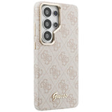 Husa de protectie Guess 4G Script MagSafe (GUHMS26L5P4FWMSP) compatibil cu Samsung Galaxy S26 Ultra, Roz
