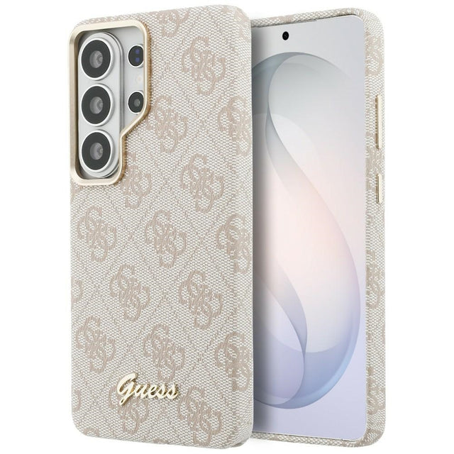 Husa de protectie Guess 4G Script MagSafe (GUHMS26L5P4FWMSP) compatibil cu Samsung Galaxy S26 Ultra, Roz