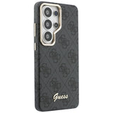 Husa de protectie Guess 4G Script MagSafe (GUHMS26L5P4FWMSK) compatibil cu Samsung Galaxy S26 Ultra, Negru