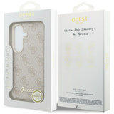 Husa de protectie Guess 4G Script MagSafe (GUHMS26S5P4FWMSP) compatibil cu Samsung Galaxy S26, Roz