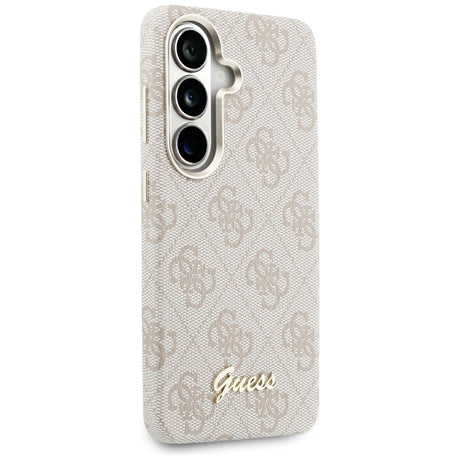 Husa de protectie Guess 4G Script MagSafe (GUHMS26S5P4FWMSP) compatibil cu Samsung Galaxy S26, Roz