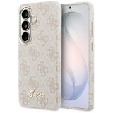 Husa de protectie Guess 4G Script MagSafe (GUHMS26S5P4FWMSP) compatibil cu Samsung Galaxy S26, Roz