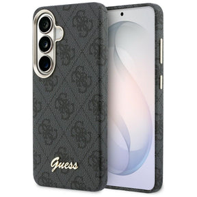 Husa de protectie Guess 4G Script MagSafe (GUHMS26S5P4FWMSK) compatibil cu Samsung Galaxy S26, Negru