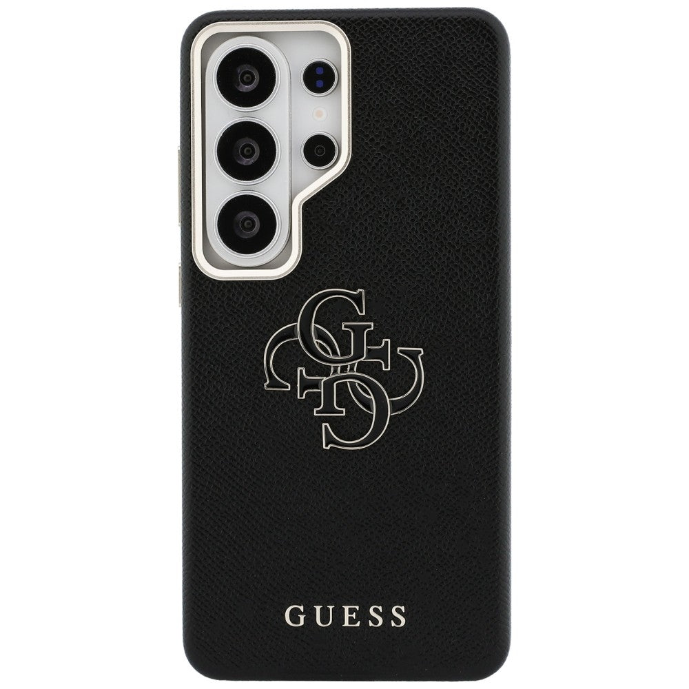 Husa de protectie Guess Grained Big 4G Metal Logo (GUHCS26L5PS4RGGK) compatibil cu Samsung Galaxy S26 Ultra, Negru