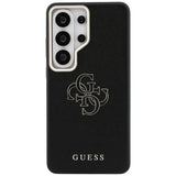 Husa de protectie Guess Grained Big 4G Metal Logo (GUHCS26L5PS4RGGK) compatibil cu Samsung Galaxy S26 Ultra, Negru