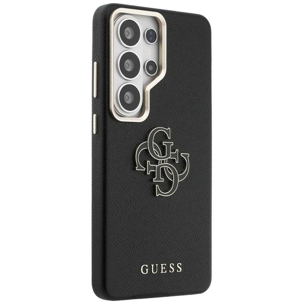 Husa de protectie Guess Grained Big 4G Metal Logo (GUHCS26L5PS4RGGK) compatibil cu Samsung Galaxy S26 Ultra, Negru