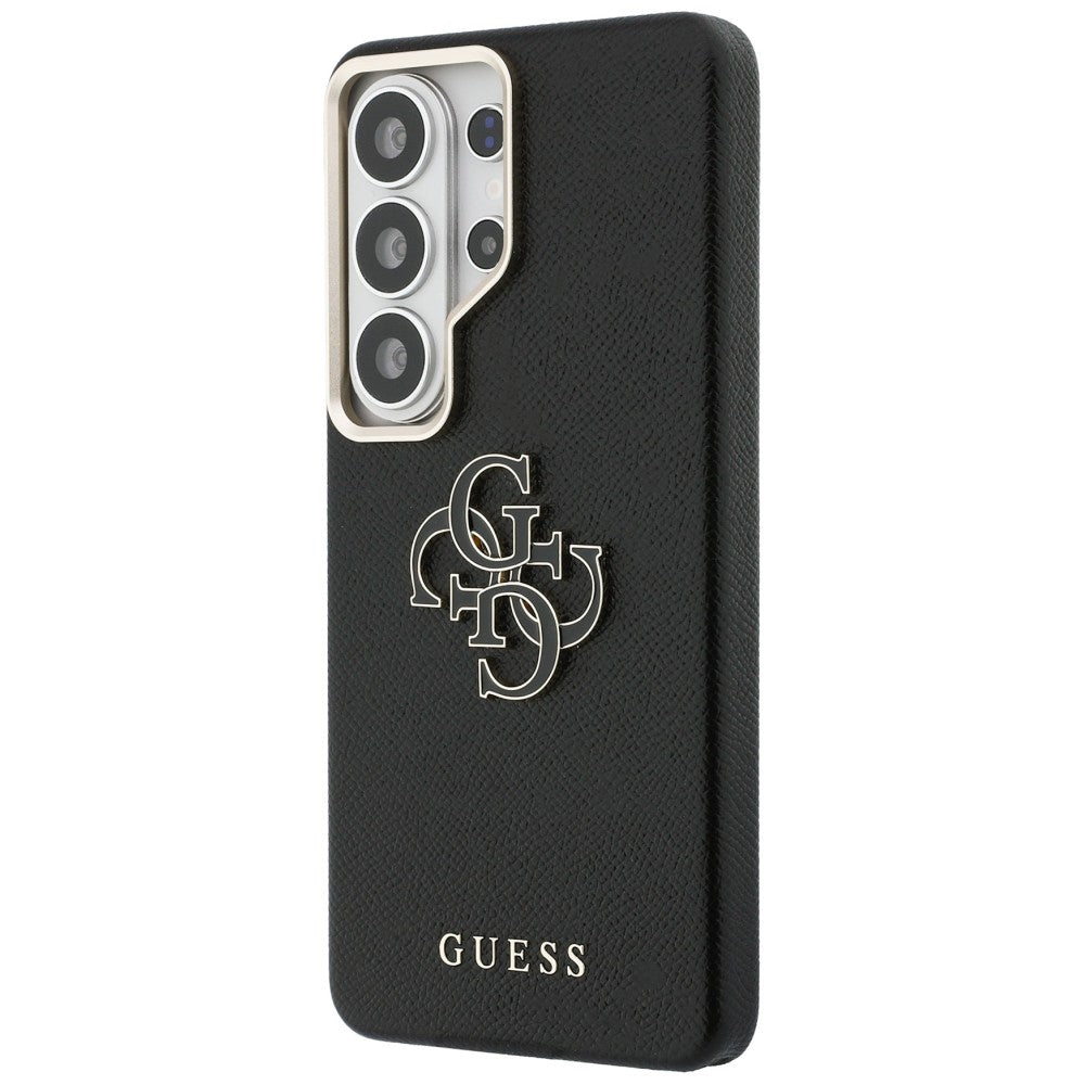 Husa de protectie Guess Grained Big 4G Metal Logo (GUHCS26L5PS4RGGK) compatibil cu Samsung Galaxy S26 Ultra, Negru
