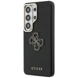 Husa de protectie Guess Grained Big 4G Metal Logo (GUHCS26L5PS4RGGK) compatibil cu Samsung Galaxy S26 Ultra, Negru