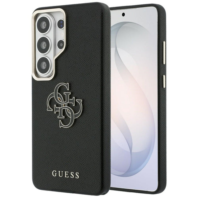 Husa de protectie Guess Grained Big 4G Metal Logo (GUHCS26L5PS4RGGK) compatibil cu Samsung Galaxy S26 Ultra, Negru