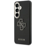 Husa de protectie Guess Grained Big 4G Metal Logo (GUHCS26S5PS4RGGK) compatibil cu Samsung Galaxy S26, Negru