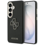 Husa de protectie Guess Grained Big 4G Metal Logo (GUHCS26S5PS4RGGK) compatibil cu Samsung Galaxy S26, Negru