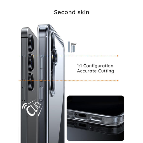 Husa de protectie Blueo Crystal+ Anti-Drop Series compatibil cu Samsung Galaxy S26 Plus, Transparent