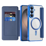 Husa de protectie Techsuit SmartMag Book compatibil cu Samsung Galaxy S26, Albastru