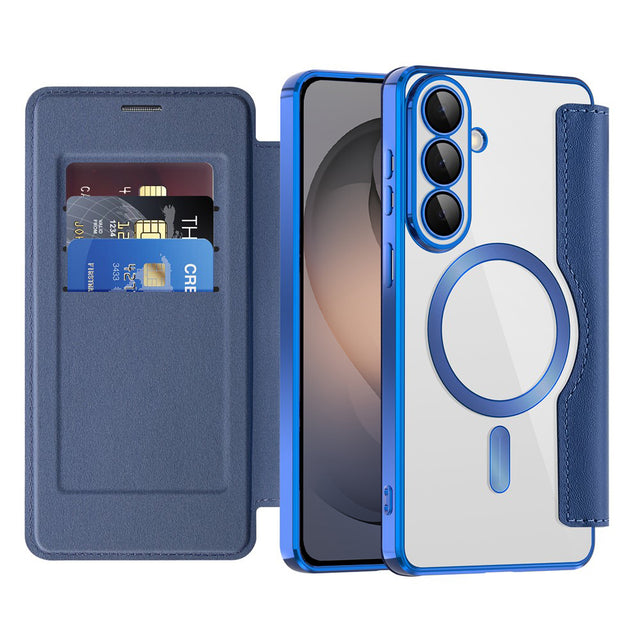 Husa de protectie Techsuit SmartMag Book compatibil cu Samsung Galaxy S26, Albastru