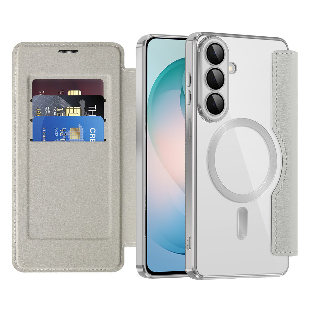 Husa de protectie Techsuit SmartMag Book compatibil cu Samsung Galaxy S26 Plus, Gri