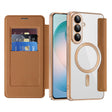 Husa de protectie Techsuit SmartMag Book compatibil cu Samsung Galaxy S26 Plus, Maro
