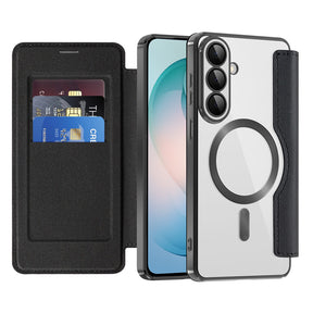 Husa de protectie Techsuit SmartMag Book compatibil cu Samsung Galaxy S26 Plus, Negru