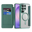 Husa de protectie Techsuit SmartMag Book compatibil cu Samsung Galaxy S26 Ultra, Verde