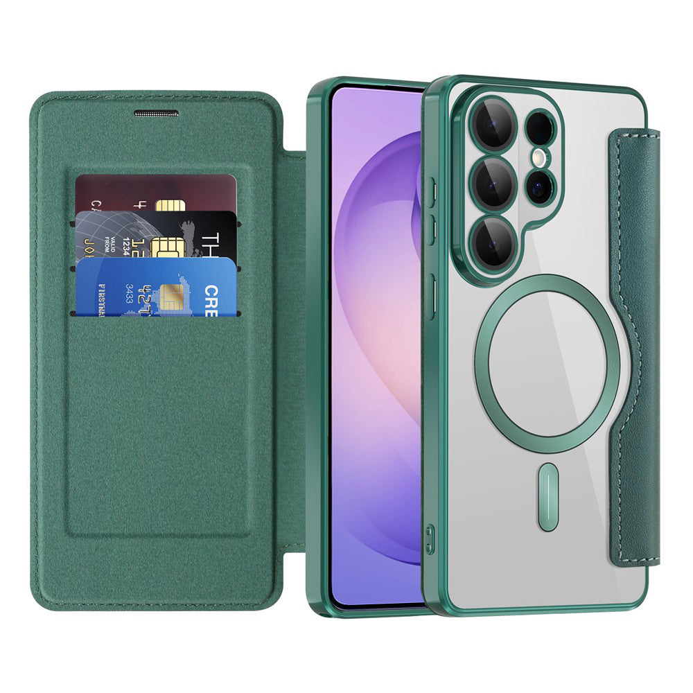 Husa de protectie Techsuit SmartMag Book compatibil cu Samsung Galaxy S26 Ultra, Verde