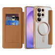Husa de protectie Techsuit SmartMag Book compatibil cu Samsung Galaxy S26 Ultra, Maro