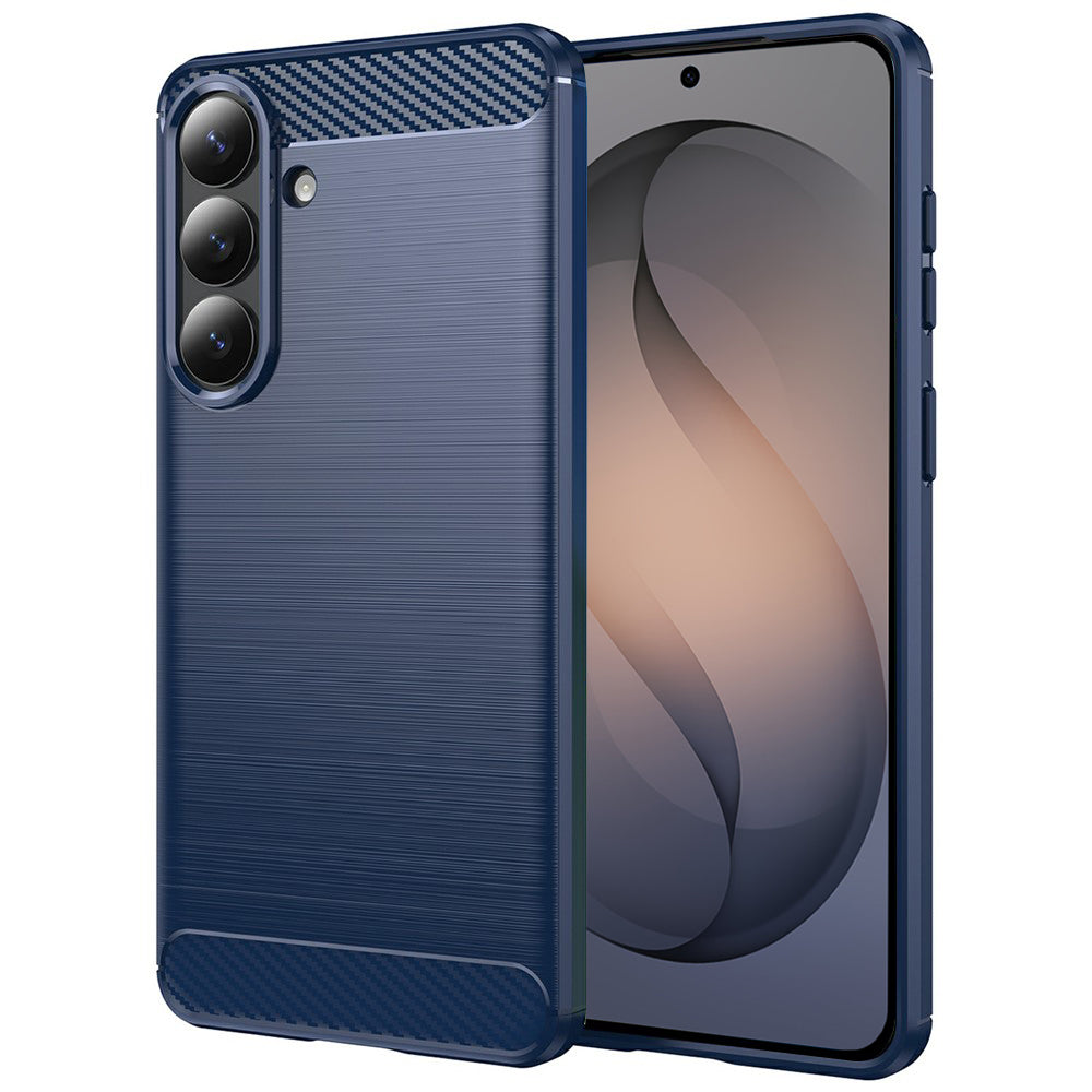 Husa de protectie Techsuit Carbon Silicone compatibil cu Samsung Galaxy S26, Albastru