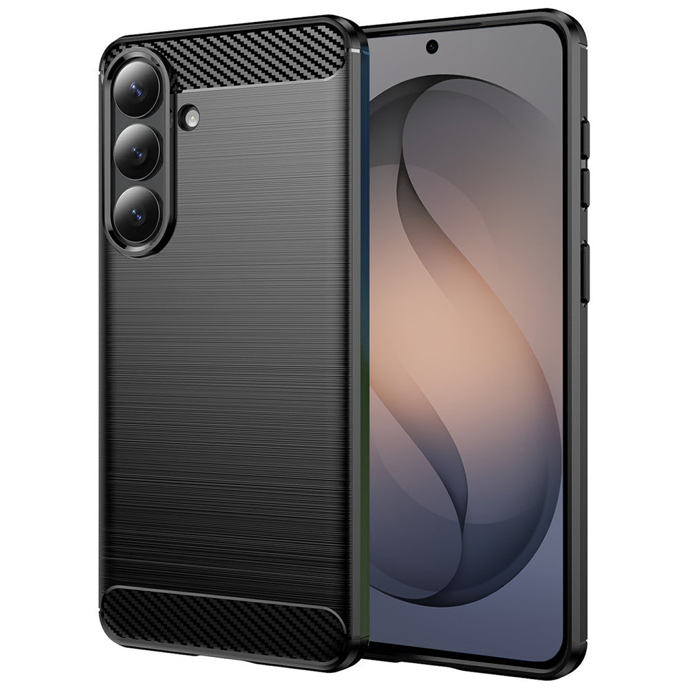 Husa de protectie Techsuit Carbon Silicone compatibil cu Samsung Galaxy S26, Negru