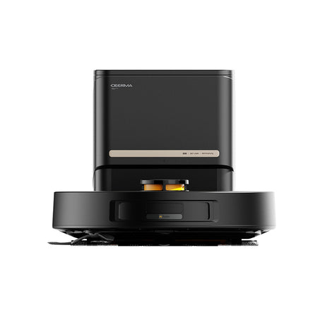 Deerma Robot Vacuum Cleaner (S30), Dry & Wet Cleaning, 13000Pa, Auto-unloading Station, LDS Mapping, 40W, 2600mAh, Negru
