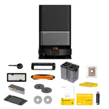 Deerma Robot Vacuum Cleaner (X90 Ultra), Dry & Wet Cleaning, 28000Pa, Pet Hair Collection System, 3L Dust Bin, App, Negru