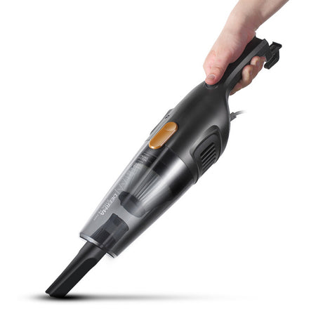 Deerma Corded Vacuum Cleaner (DX115C), Dry, 2in1, 3-layer Dust Filter System, HEPA, Low Noise, 600W, 1.2L, 15000Pa, Negru