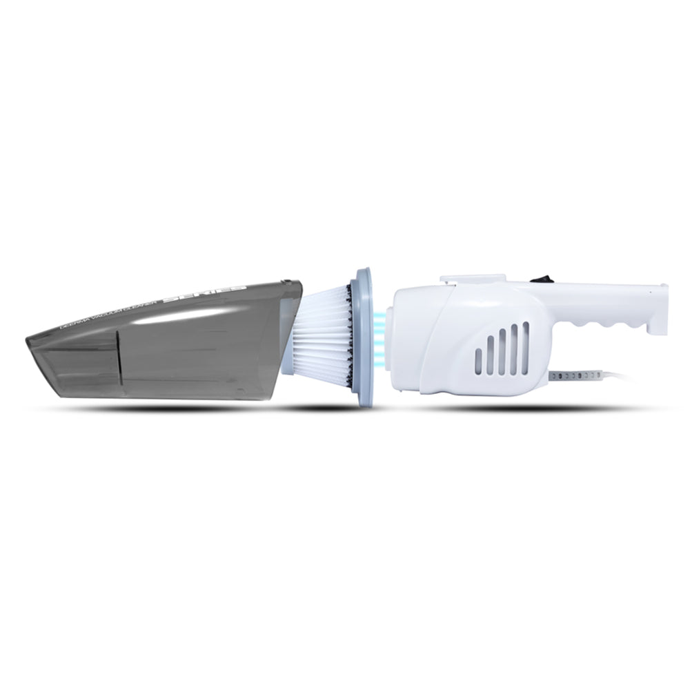 Deerma Corded Vacuum Cleaner (DX118C), 15000Pa, 600W, 86dB, 1.2L, Triple Filtration, 5m Cord Length, Self Standing, Alb