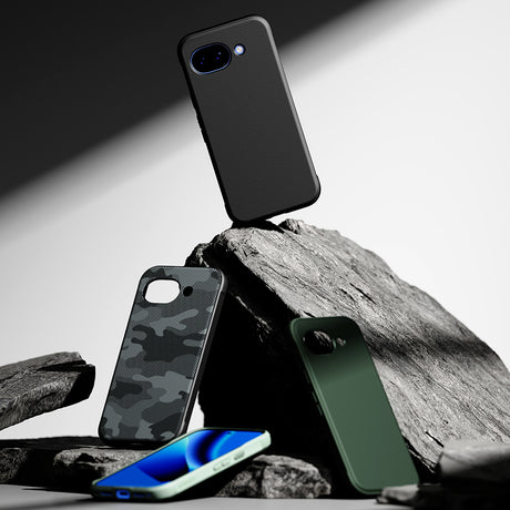 Husa de protectie Ringke Onyx compatibil cu Google Pixel 10a, Camo Black