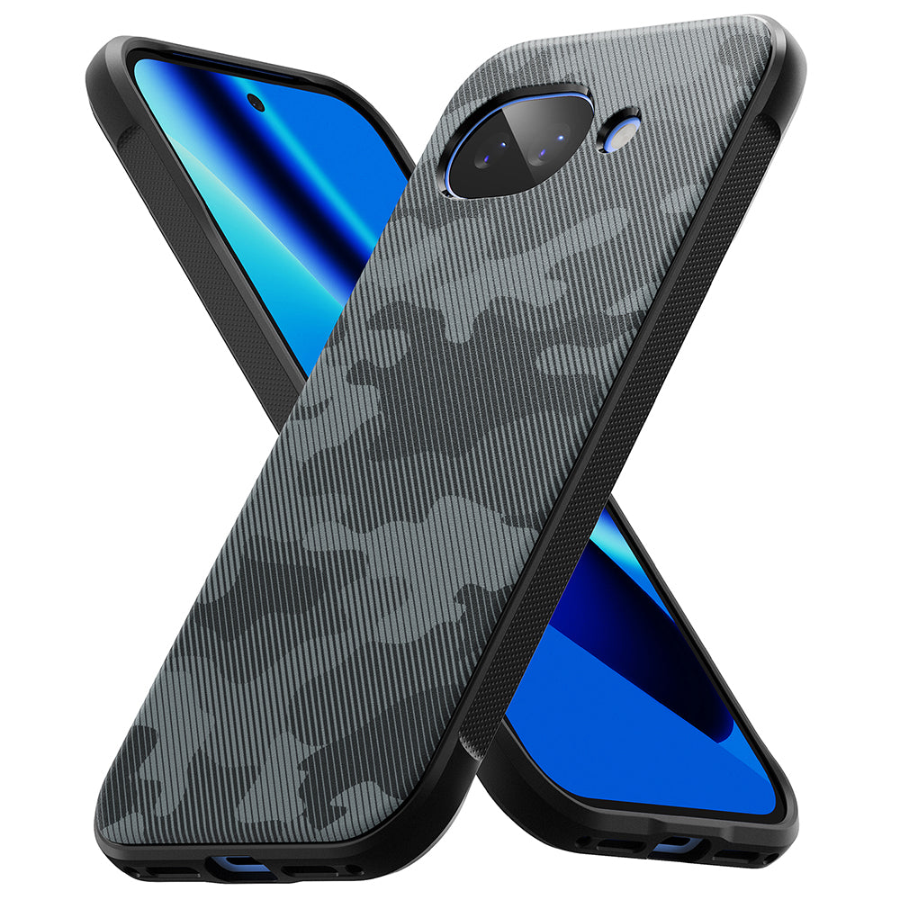 Husa de protectie Ringke Onyx compatibil cu Google Pixel 10a, Camo Black